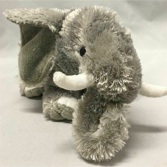 Adventure Planet 12" Gray Elephant with Tusk Plush - Picture 3 of 7